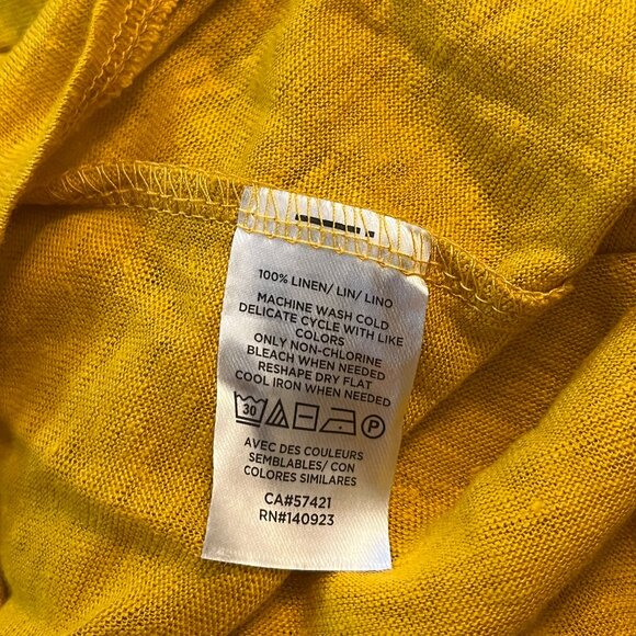 😍 3x $25 Clearance NWOT Lou & Grey Loft Linen Tie Knot Front Shirt Women Size S - Picture 6 of 6